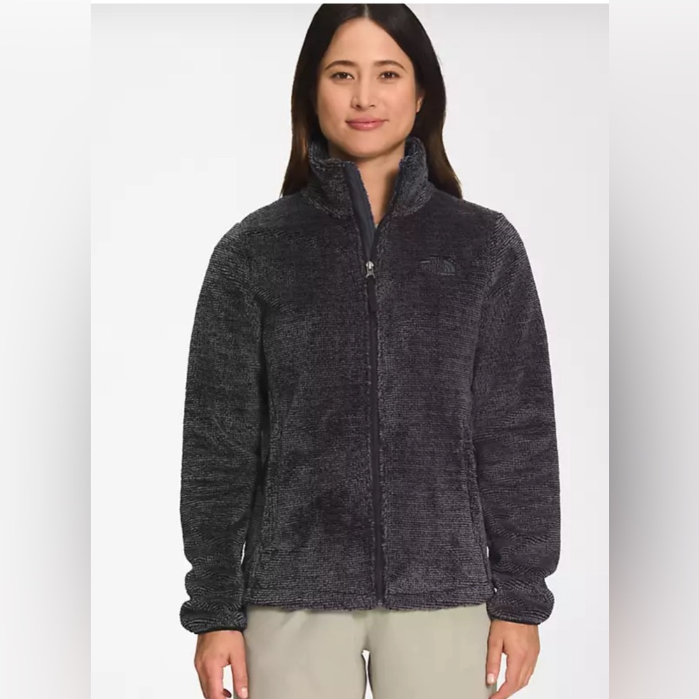 NWT! THE NORTH FACE WOMEN'S NOVELTY OSITO FLEECE FULL ZIP S JACKET Black/Grey🌺